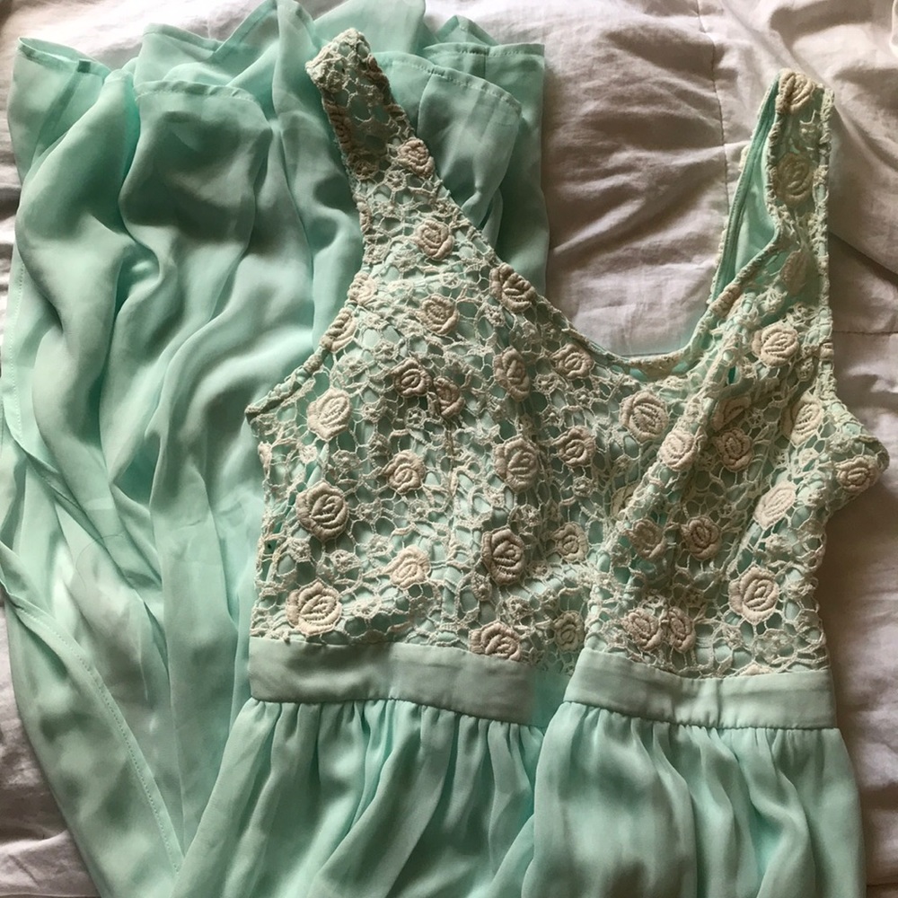 LC Lauren Conrad Maxi Dress With Lace